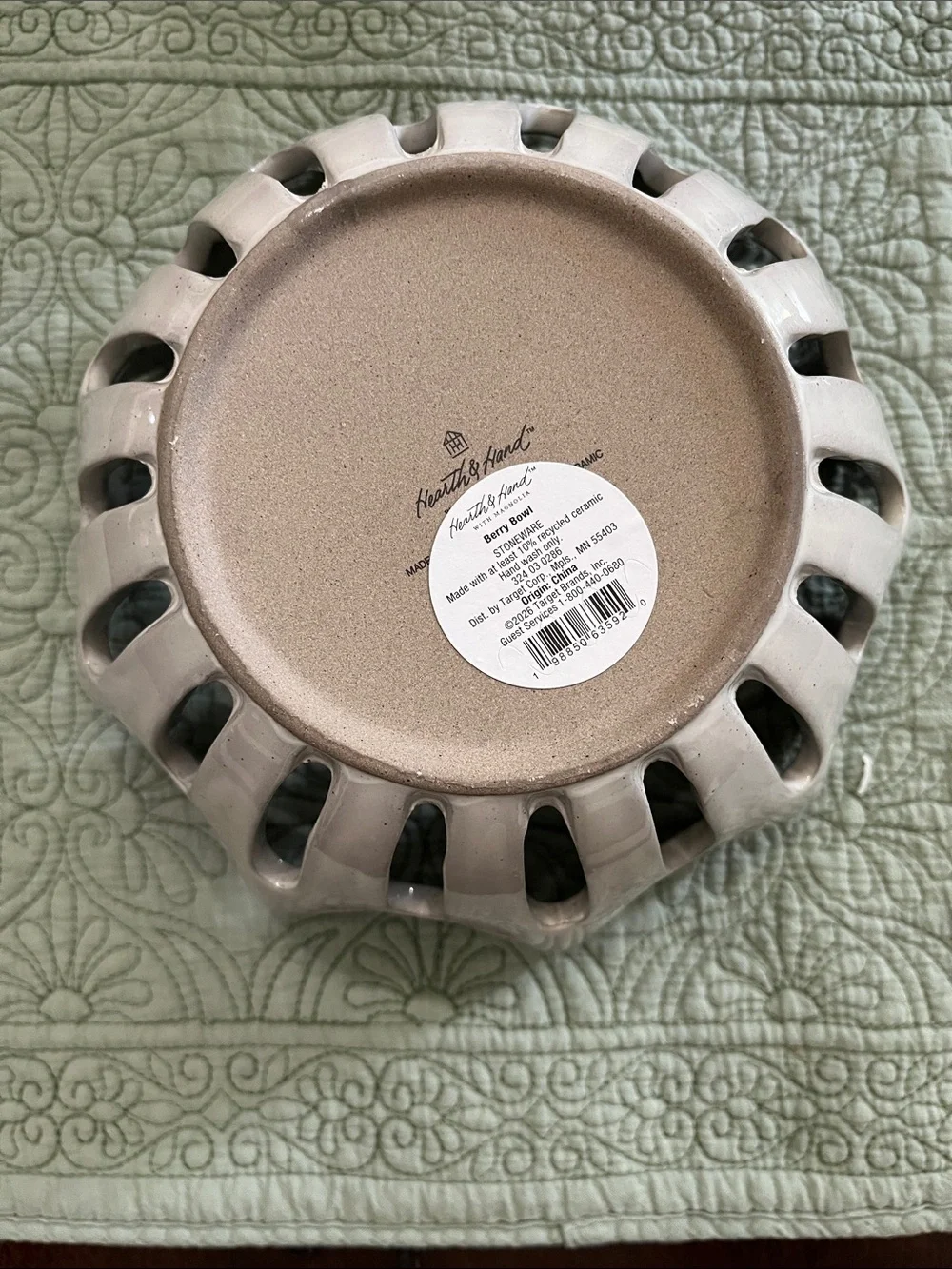Large Wavy Edge Berry Bowl - Hearth & Hand™ with Magnolia- Sour Cream